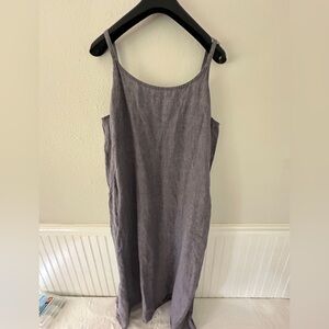 NWOT Eileen Fisher Muted Purple Midi Dress SZ: XL